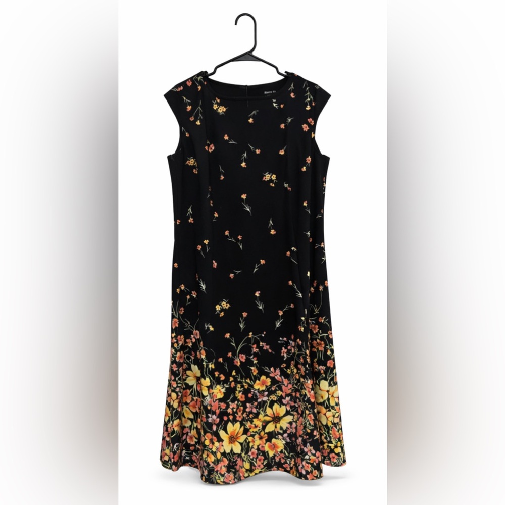 Suite 7 Black Floral Midi Dress
